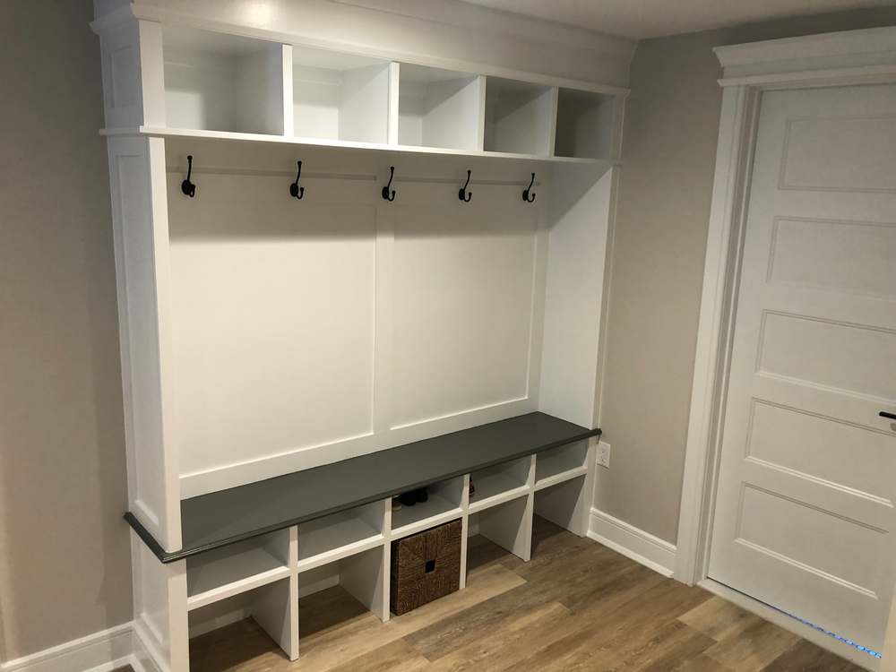 Mudroom bench 3, Doyle Renovations project