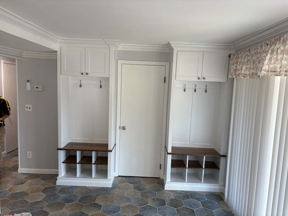 Mudroom bench 8, Doyle Renovations project