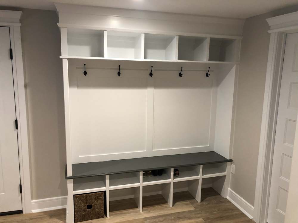 Mudroom bench 10, Doyle Renovations project