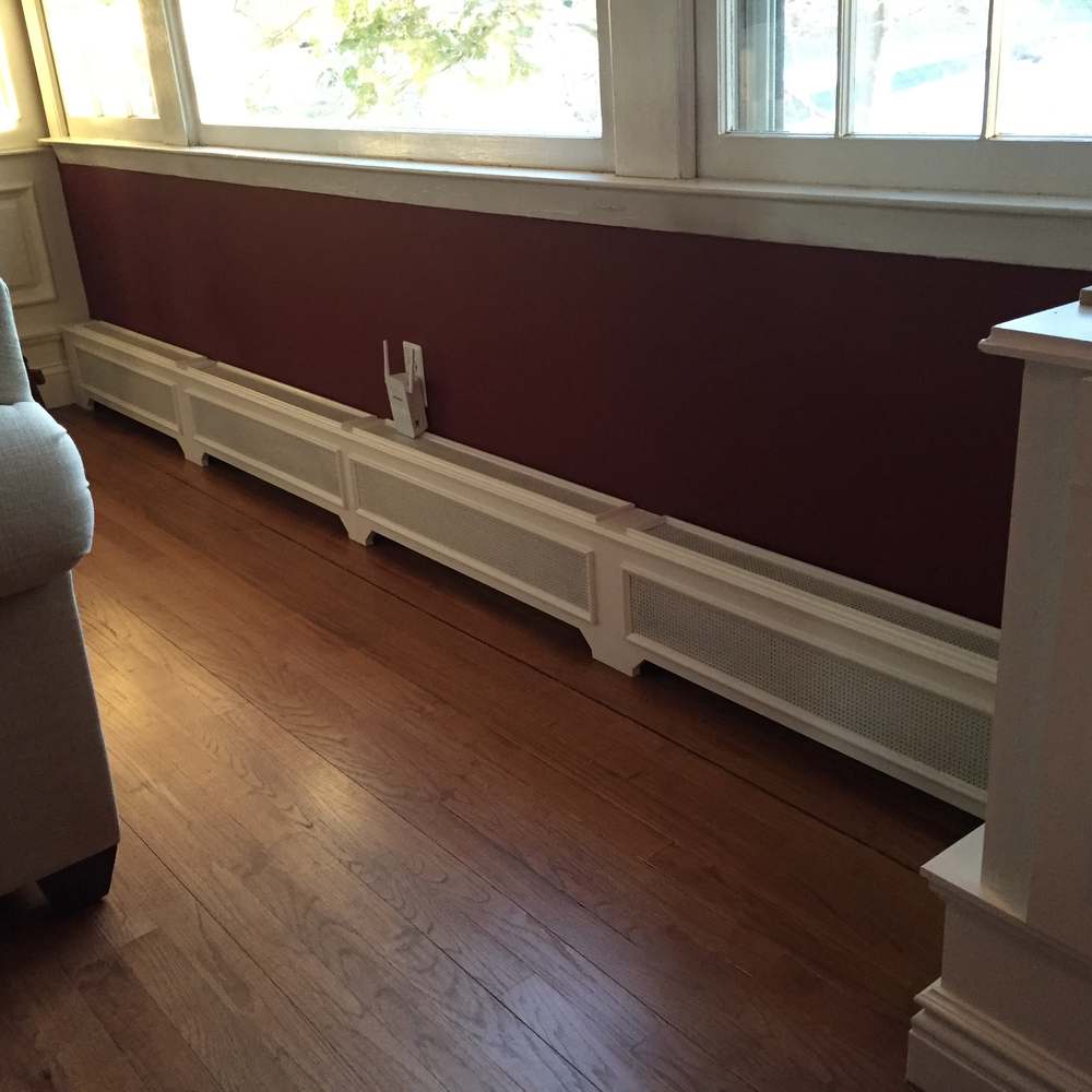 Custom radiator cover 1, Doyle Renovations project